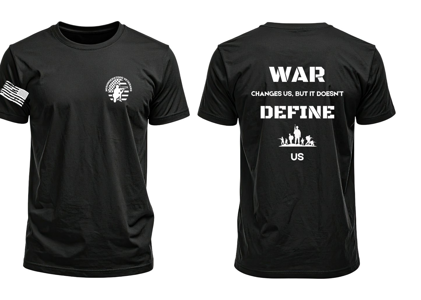 WAR CHANGES NOT DEFINES T-SHIRT