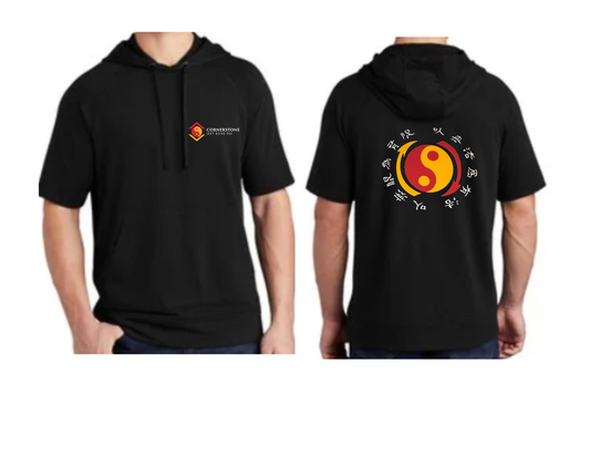 Cornerstone Jeet Kune Do Short Sleeve Hoodie – Yin Yang Martial Arts Design | Multiple Colors Available