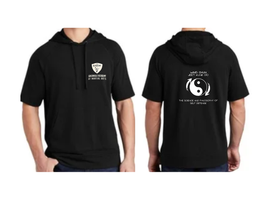 Greenville Academy Martial Arts Short Sleeve Hoodie – Wing Chun & Jeet Kune Do Self-Defense Pullover