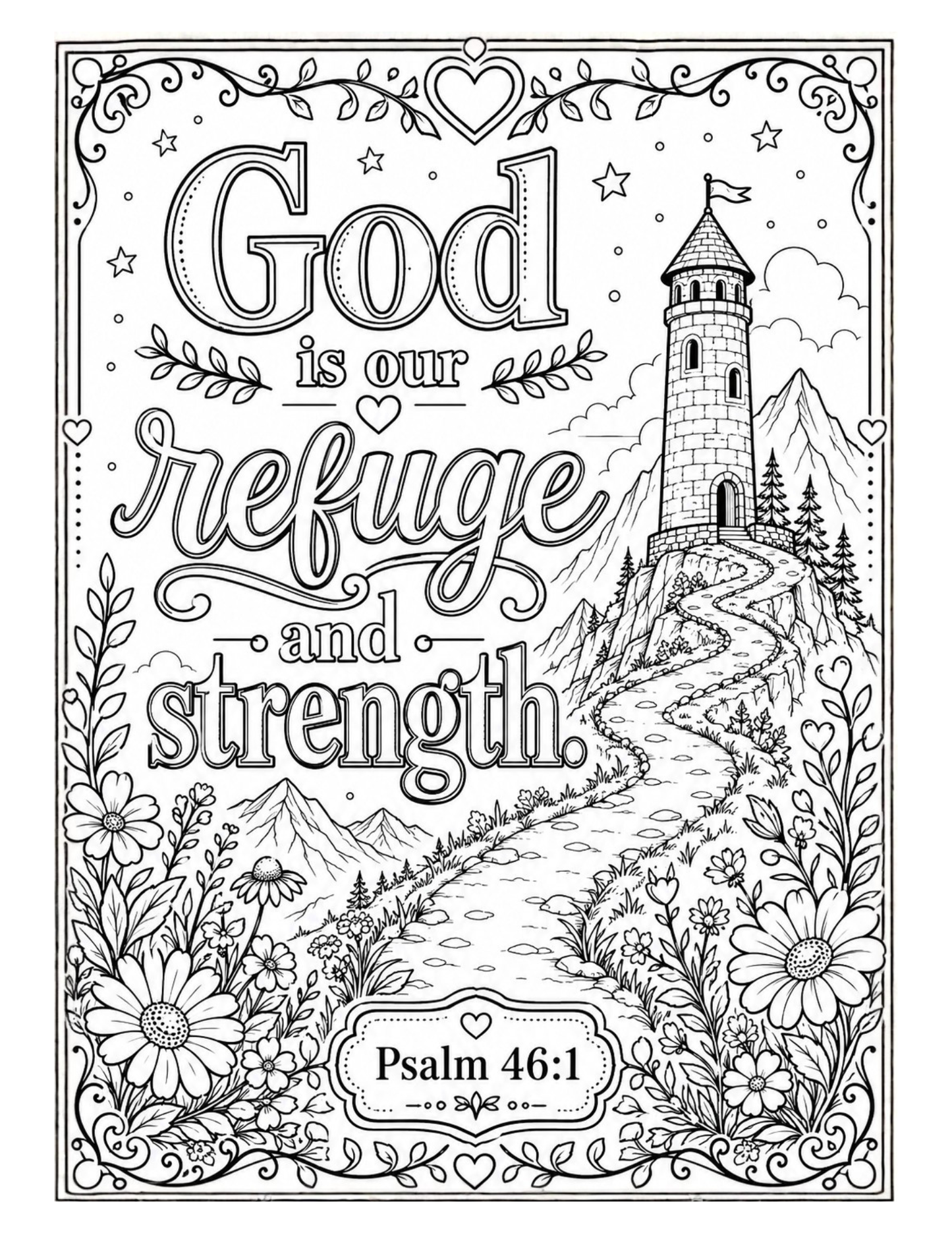 Living Scripture Coloring Book: Inspirational Bible Verses to Color and Reflect On