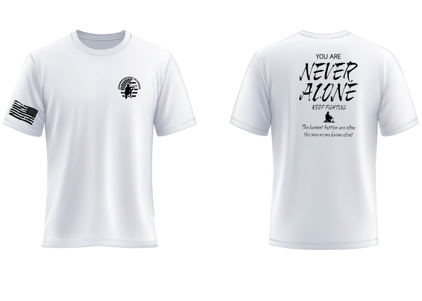 NEVER ALONE T-SHIRT
