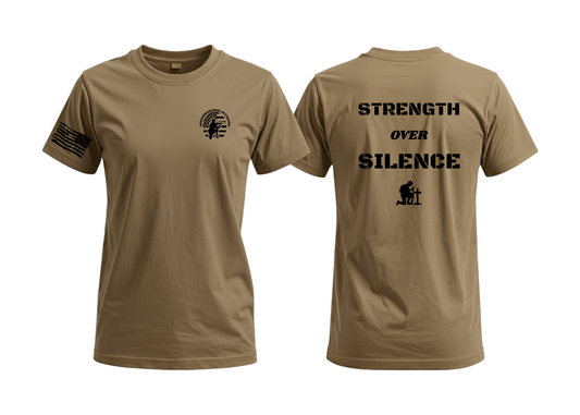 STRENGTH OVER SILENCE T-SHIRT
