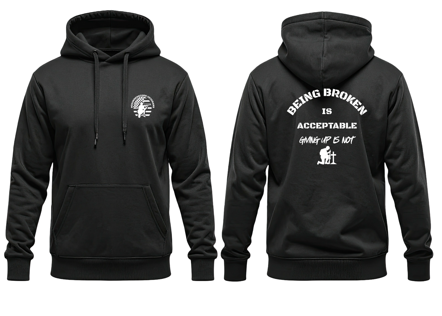 BEING BROKEN HOODIE