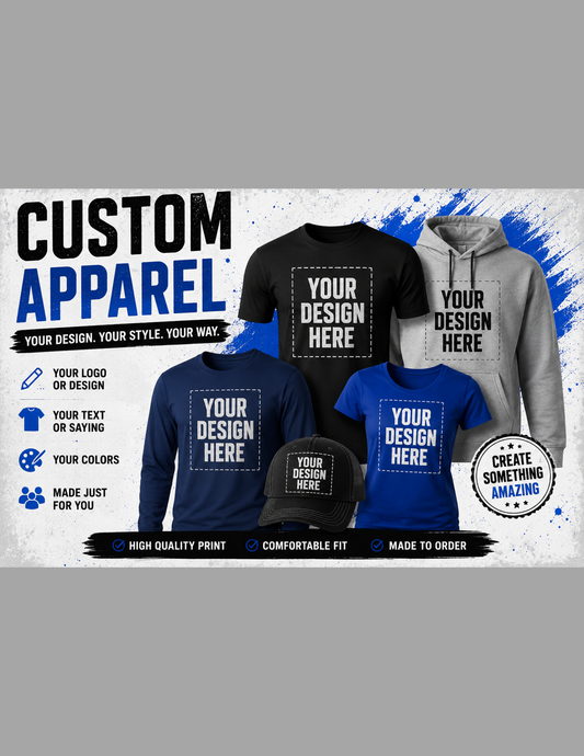 Custom Apparel – Personalized Shirts, Hoodies, Sweatshirts & More